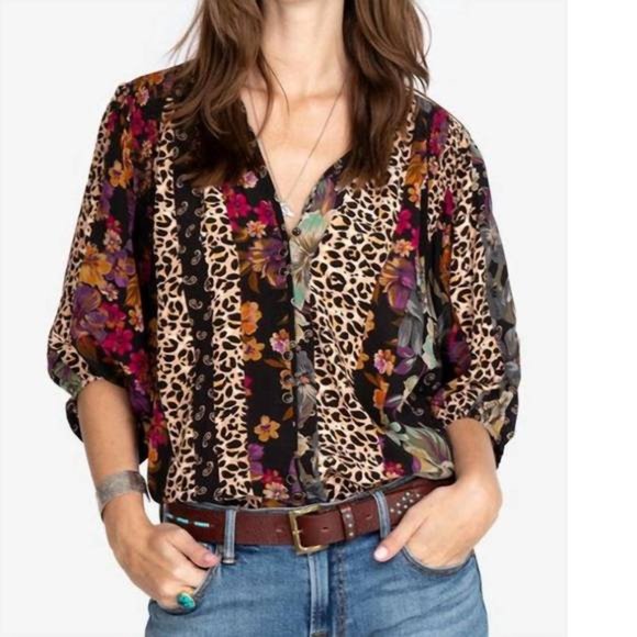 Johnny Was Tops - Johnny Was Zane Easy Silk Blouse